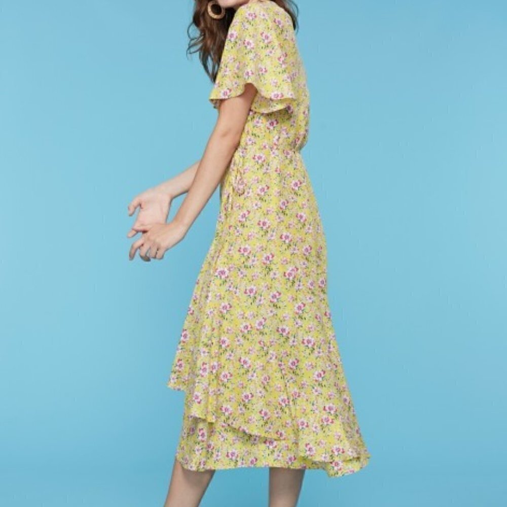 Roller Rabit Prana Filena Dress Yellow Floral M